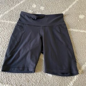 Womens black compression/workout shorts